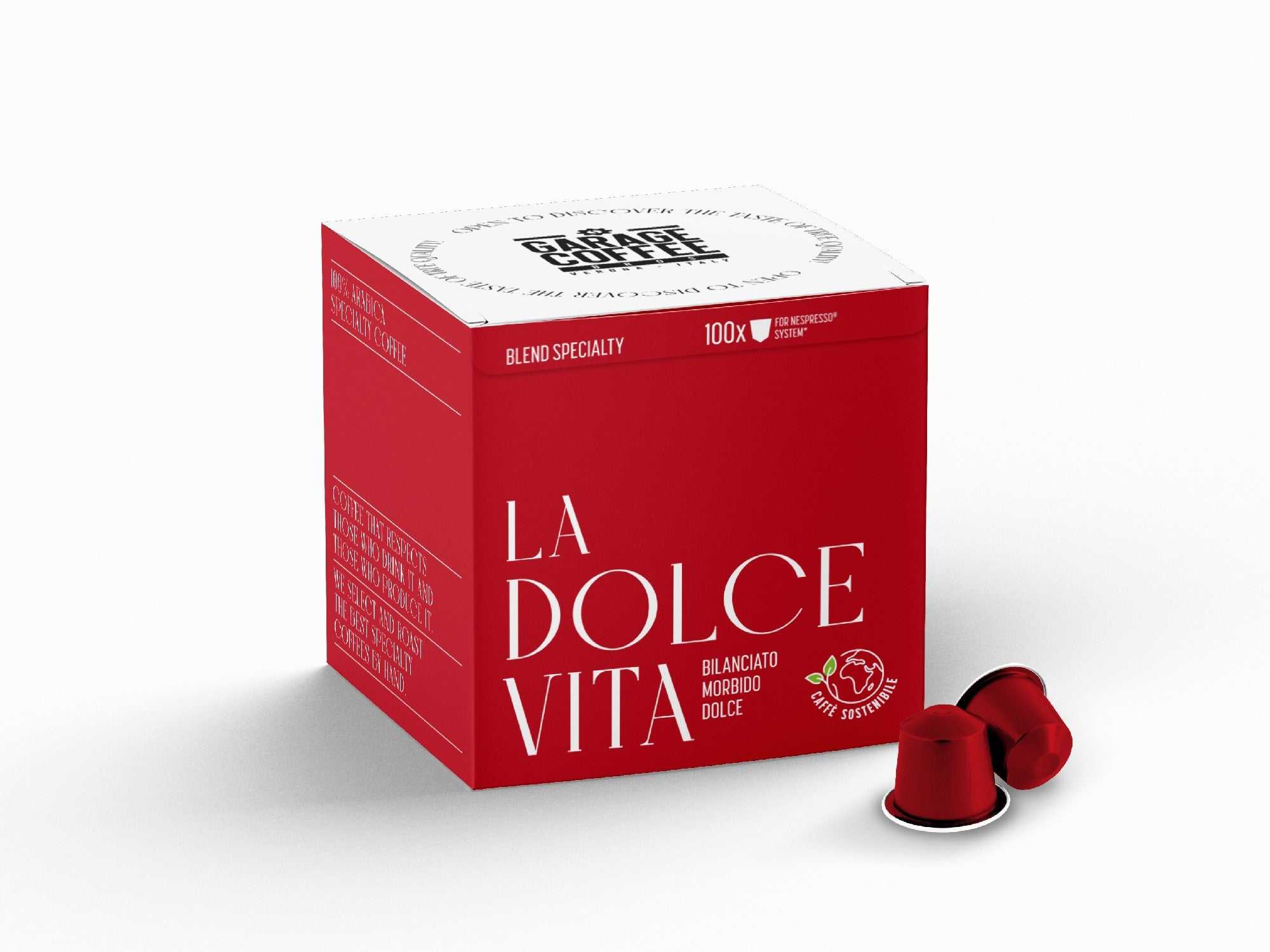 Capsule miscela di caffè La Dolce Vita blend specialty 100% Arabica aromatico