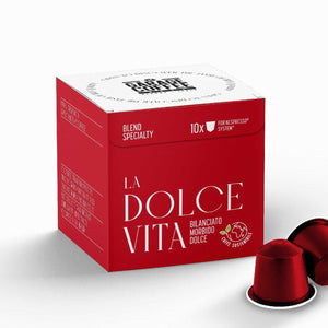 Capsule Miscela di Caffè La Dolce Vita 100% Arabica specialty blend with natural syrup and blueberry notes