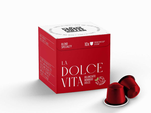 Capsule Miscela di Caffè La Dolce Vita 100% Arabica specialty blend with natural syrup and blueberry notes