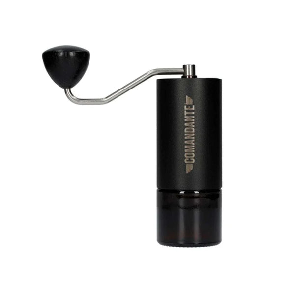 Comandante C40 MK4 Nitro Blade black manual coffee grinder with wooden handle and dual jars
