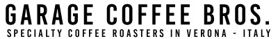 Garage Coffee Bros. logo featuring specialty coffee roasters in Verona, Italy, highlighting premium caffè.