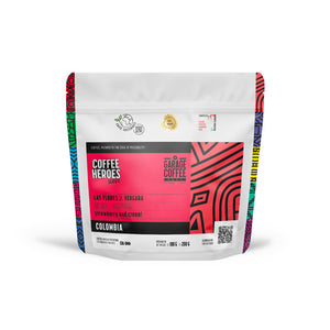 Confezione Coffee Heroes Series Colombia Las Flores J. Vergara, Gesha naturale con nota strawberry and cream, formato 100 g
