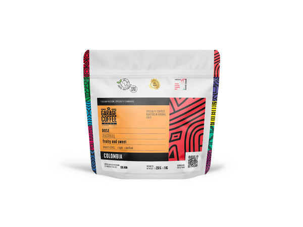 Caffè Specialty Colombia Rose Naturale from Garage Coffee Bros, specialty coffee, artigianale.