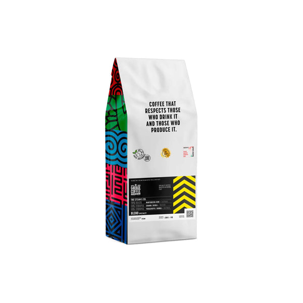 Miscela THE STEAM & CO. - chicchi di caffè tostato con profilo dolce e bilanciato