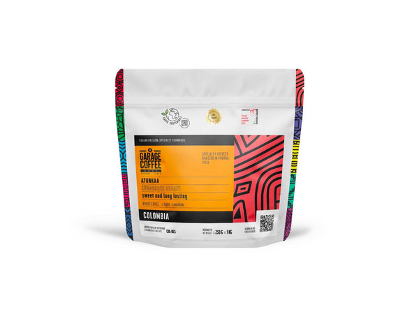 Specialty Coffee Colombia Atunkaa decaffeinated beans with sugarcane process and fruity sweet notes