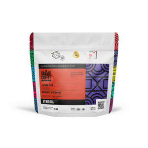 Botte Buna Caffè Specialty Etiopia Taferi Kela Lavato microlot with floral, bergamot, and black tea notes from Sidamo region at high altitude