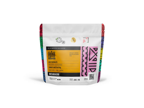 Caffè Specialty Nicaragua Los Papales Lavato Anaerobico from Jinotega with tropical fruit and brown sugar notes