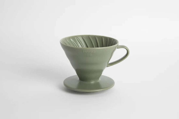 Percolatore Hario V60-02 in ceramica su supporto - attrezzatura pour over specialty coffee