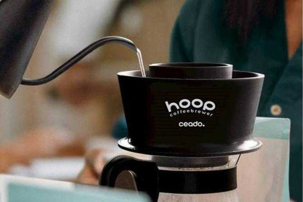 Hoop brewer ad infusione radiale innovativo e automatico per estrazione caffè di qualità