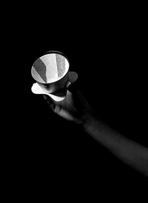 OREA V4 Brewer in hand, designed for specialty coffee and caffè artigianale from Garage Coffee Bros.