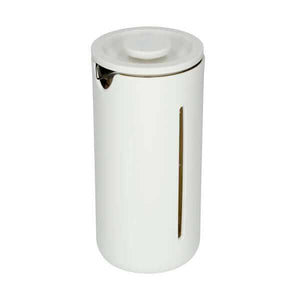 French Press U by Timemore - caffettiera bianca moderna con doppio filtro a rete, capacità 450ml