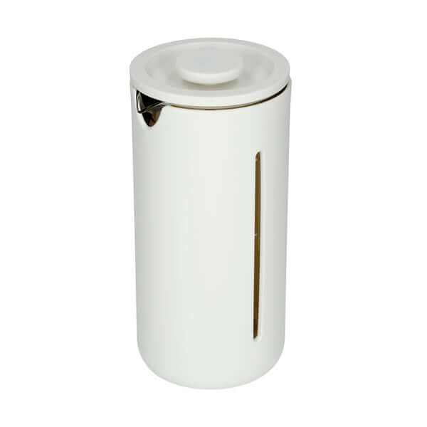 French Press U by Timemore - caffettiera bianca moderna con doppio filtro a rete, capacità 450ml